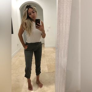 Lululemon Beyond the Studio Crop Grey Sage